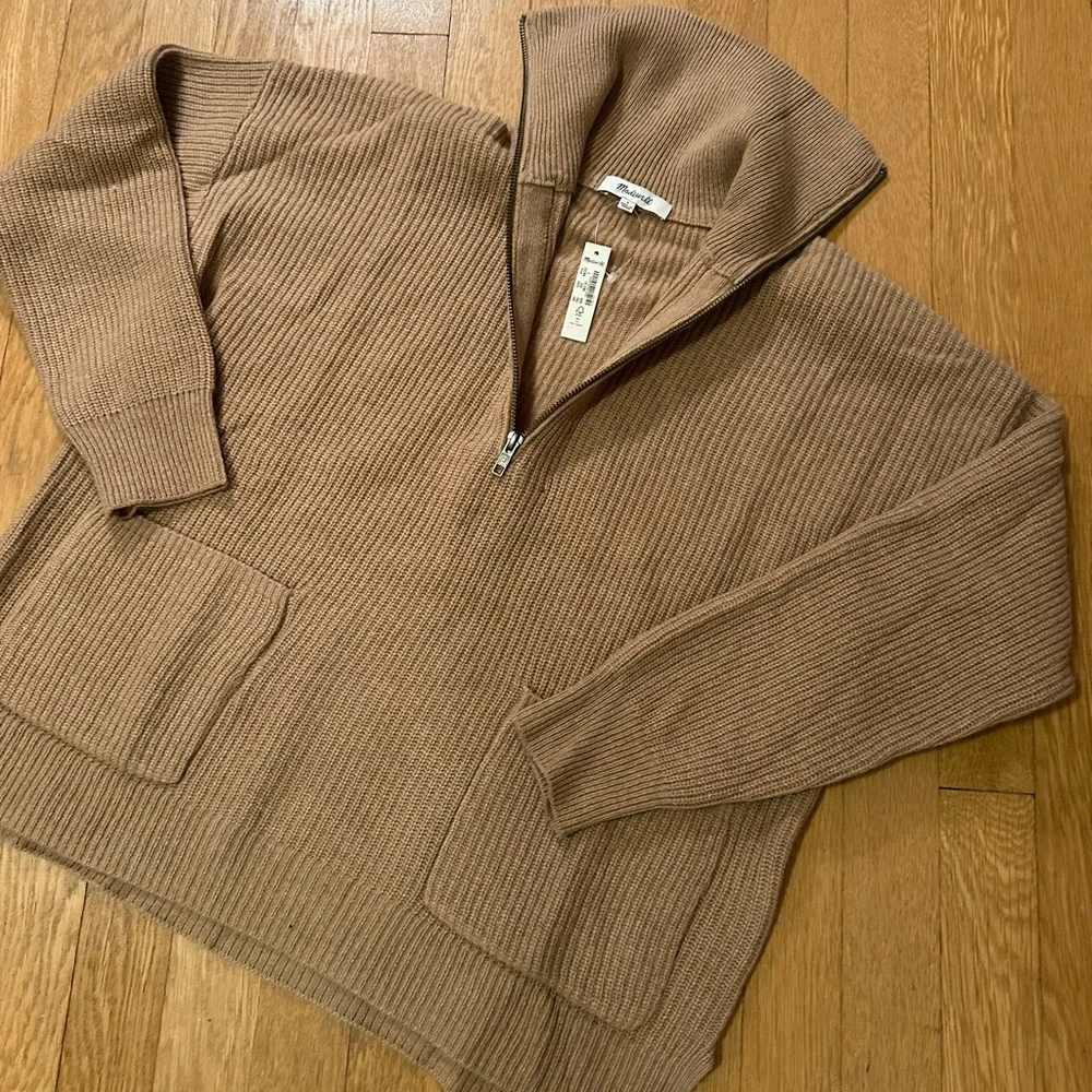 Madewell Zip Turtleneck Pullover Sweater - Picture 2 of 5
